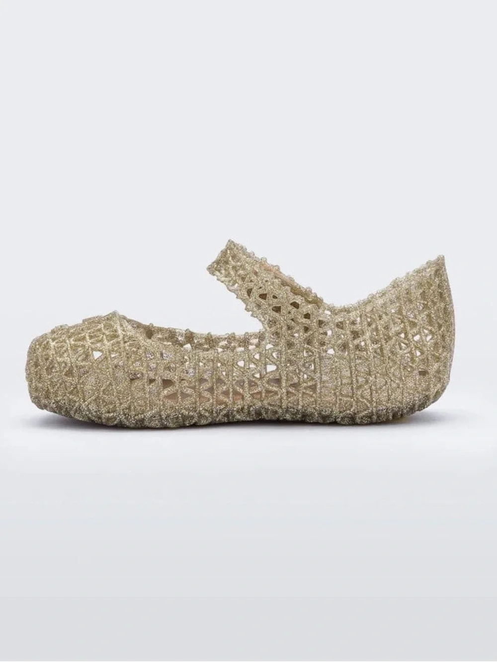 NWT MINI MELISSA Campana Baby Mary Jane Flats | Gold Size 9T MSRP $65